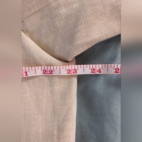 Ann Taylor Linen Cotton Women's  One Button‎ Office Career Blazer Size 18T - Picture 5 of 8